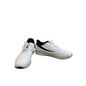 Fila 92 Mens White Black Low Top Sneakers Shoes Size 11 SKU 8504
